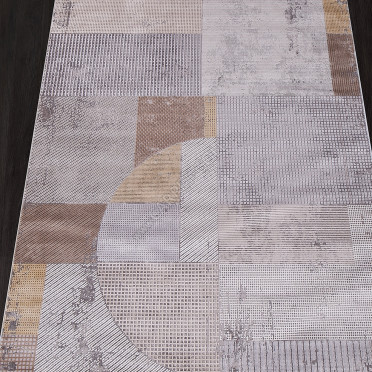 Ковер 20970A - GREY / D.GREY - Прямоугольник - коллекция MILANO