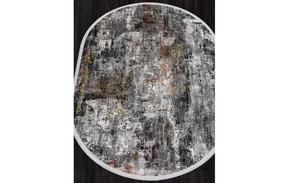 Ковер SI021M - MULTI / GREY - Овал - коллекция LISSABON