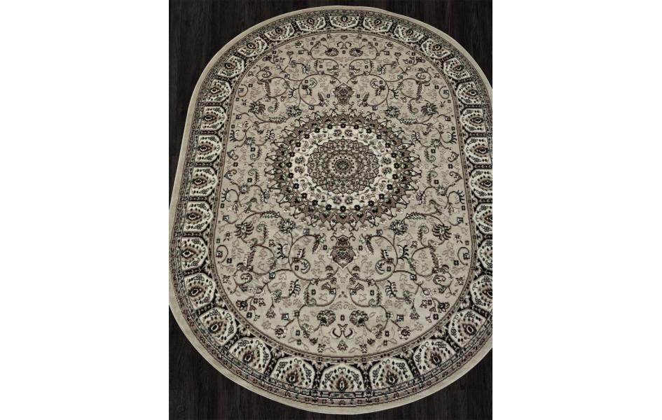 Ковер D409 - BEIGE - Овал - коллекция GAVANA